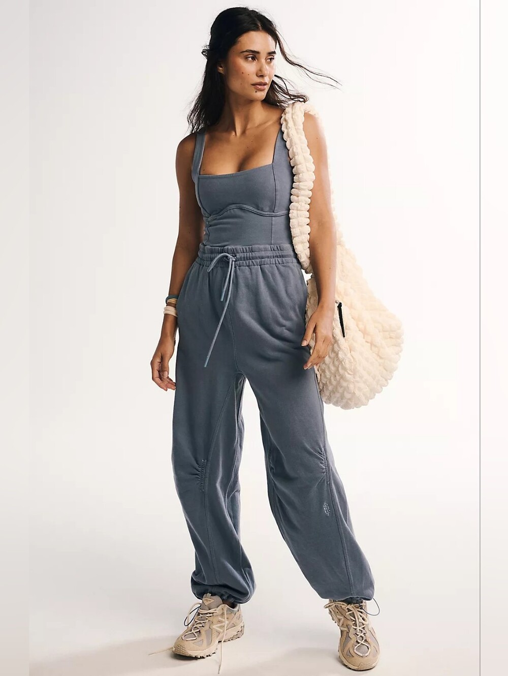 ❣️🪷NWT Free People Inbound Onesie In Skyline Blue Size S 🌙